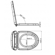 Deska sedesowa do WC ze stali nierdzewnej DST/23S