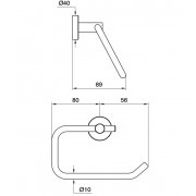 Toilet paper holder B545