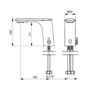 Electronic photocell battery with mixer 2514A