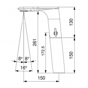 Electronic photocell battery with mixer 2514D