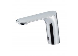 Wall-mounted electronic tap for washbasin and sink