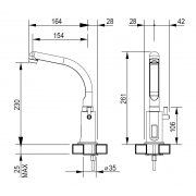 Electronic photocell battery with mixer 9193