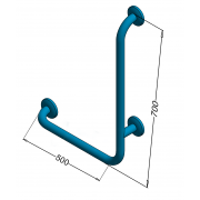 Handrail for the left-angled left 50 / 70cm  PSP 133L