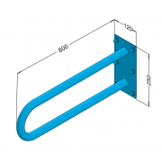 Arched fixed railing for people with disabilities 60cm  PSP 660S