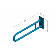 Arched handrail for disabled 75cm  PSP 675