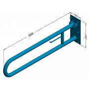 Tilting disabled handrail with space for 85cm  PSP 685P