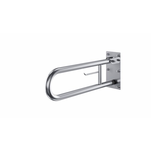 Arched and tilted handrail 60cm with space for toilet paper  PSP 660P