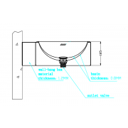 Stainless steel washbasin SB10