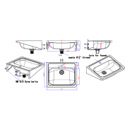 Stainless steel washbasin SB14