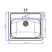 Stainless steel washbasin SB14