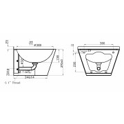 Stainless steel washbasin SB18