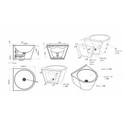 Stainless steel washbasin SB18