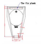 Stainless steel urinal SU20