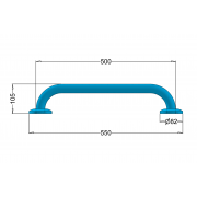 Handrail for disabled people 50cm  PSP 555