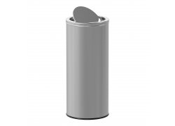 Stainless steel trash can