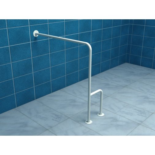 Wall and floor mounted railing left 80 / 80cm  UWCL