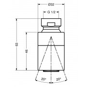 Head for spout 9019/1INOX