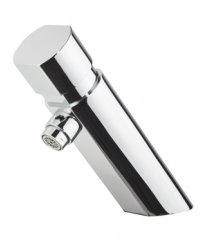 Time delay basin faucet