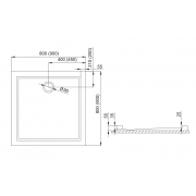 Shower tray PD91