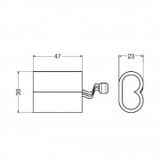 Prysznicowa bateria elektroniczna, podtynkowa 2540