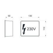 Prysznicowa bateria elektroniczna, podtynkowa 2540