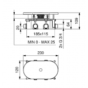 Photocell shower faucet 2545