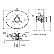 Bateria czasowa z termostatem 9010MIXT