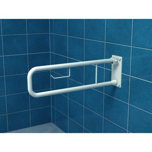 Tilting arched railing with space for toilet paper 60cm  UR6p