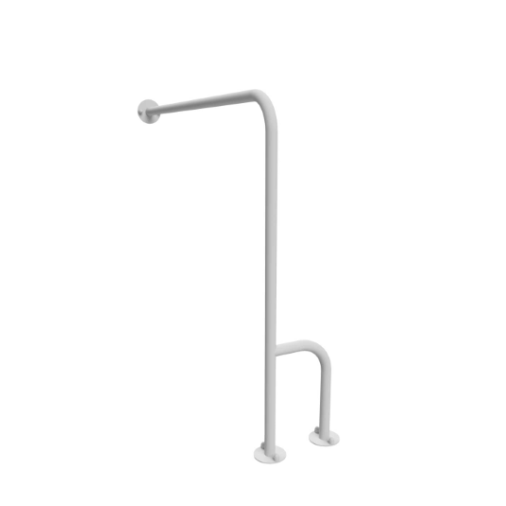 Wall and floor left handrail 80 / 80cm 32 32-UWCL