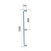 Poręcz prosta pionowa 160cm UP16