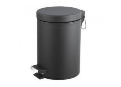 Black waste bin 