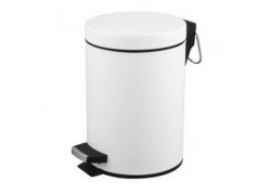 White waste bin 