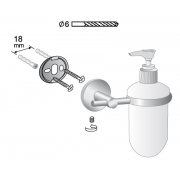 Soap dispenser with holder FU 1177