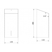 Podajnik papieru w listkach C7406C